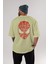 Spiderman Arka Baskılı Bej Oversize T-Shirt Erkek Kadın 4