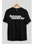 Namusuma Tabanca Ha Ön Baskılı Siyah Oversize T-Shirt Erkek Kadın Bisiklet Yaka 2