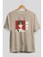Yuu Nishinoya 1 Anime Ön Baskılı Bej Oversize T-Shirt Erkek Kadın 2