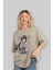 Hinata Naruto Anime Ön Baskılı Bej Oversize T-Shirt Erkek Kadın 3