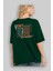 Venice Arka Baskılı Zümrüt Yeşili Oversize T-Shirt Erkek Kadın Bisiklet Yaka 4