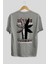 God Save The Youth Arka Baskılı Gri Oversize T-Shirt Unisex Erkek Kadın Bisiklet Yaka 2