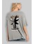 God Save The Youth Arka Baskılı Gri Oversize T-Shirt Unisex Erkek Kadın Bisiklet Yaka 3