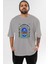 So Fresh And Sour Ön Baskılı Gri Oversize T-Shirt Unisex Erkek Kadın Bisiklet Yaka 1