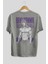 Bakı Hanma (2) Anime Arka Baskılı Gri Oversize T-Shirt %100 Pamuk Erkek Kadın 2