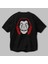 La Casa De Papel (8) Arka Baskılı Siyah Oversize T-Shirt Bisiklet Yaka Pamuk Erkek Kadın 3