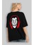 La Casa De Papel (8) Arka Baskılı Siyah Oversize T-Shirt Bisiklet Yaka Pamuk Erkek Kadın 4