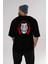 La Casa De Papel (8) Arka Baskılı Siyah Oversize T-Shirt Bisiklet Yaka Pamuk Erkek Kadın 5