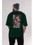 Super Novas One Piece Anime Arka Baskılı Zümrüt Yeşili Oversize T-Shirt Pamuk Erkek Kadın 5