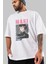 Maki Zenin Chaınsawman 1 Anime Ön Baskılı Beyaz Oversize T-Shirt Erkek Kadın 3