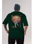Alice Cartelet 15 Anime Arka Baskılı Zümrüt Yeşili Oversize T-Shirt Pamuk Erkek Kadın 1