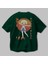 Alice Cartelet 15 Anime Arka Baskılı Zümrüt Yeşili Oversize T-Shirt Pamuk Erkek Kadın 3