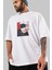 Jujutsu Kaısen Anime Ön Baskılı Beyaz Oversize T-Shirt Erkek Kadın 3