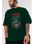 Roronoa Zoro 4 Anime Ön Baskılı Zümrüt Yeşili Oversize T-Shirt Erkek Kadın 3