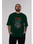 Roronoa Zoro 4 Anime Ön Baskılı Zümrüt Yeşili Oversize T-Shirt Erkek Kadın 5