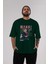 Mako Mankanshoku 2 Anime Ön Baskılı Zümrüt Yeşili Oversize T-Shirt Erkek Kadın 5