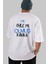 He Öyle Mi Olmuş Kanka Arka Baskılı Beyaz Oversize T-Shirt Erkek Kadın Bisiklet Yaka 5