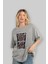 Deadpool Card Ön Baskılı Gri Oversize T-Shirt Unisex Erkek Kadın Bisiklet Yaka 4
