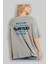 Gwangju Arka Baskılı Gri Oversize T-Shirt Unisex Erkek Kadın Bisiklet Yaka 3