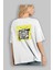 Disorder Streetwear Arka Baskılı Beyaz Oversize T-Shirt Erkek Kadın Bisiklet Yaka 5