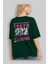 Tokyo Urban Style 2 Arka Baskılı Zümrüt Yeşili Oversize T-Shirt Erkek Kadın Bisiklet Yaka 4