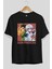 Gon Freecss Hunter x Hunter 4 Anime Ön Baskılı Siyah Oversize T-Shirt Erkek Kadın 2