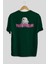 Youth Has No Age Arka Baskılı Zümrüt Yeşili Oversize T-Shirt Erkek Kadın Bisiklet Yaka 2