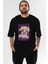 Alice Cartelet 12 Anime Ön Baskılı Siyah Oversize T-Shirt Erkek Kadın 1
