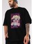 Alice Cartelet 12 Anime Ön Baskılı Siyah Oversize T-Shirt Erkek Kadın 3