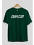 Need For Speed Turkey Ön Baskılı Zümrüt Yeşili Oversize T-Shirt Erkek Kadın Bisiklet Yaka 2