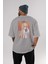 Umaru Doma 5 Anime Arka Baskılı Gri Oversize T-Shirt %100 Pamuk Erkek Kadın 4