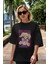 Alice Cartelet 12 Anime Ön Baskılı Siyah Oversize T-Shirt Erkek Kadın 5