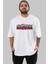 Unutmayın Ki Bana Hiç Bişi Ön Baskılı Beyaz Oversize T-Shirt Erkek Kadın Bisiklet Yaka 1