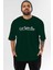 Çok Iyisin Be Ön Baskılı Zümrüt Yeşili Oversize T-Shirt Erkek Kadın Bisiklet Yaka 1