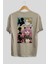 Spy x Famıly Anime Arka Baskılı Bej Oversize T-Shirt %100 Pamuk Erkek Kadın 2