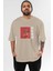Sukuna Ryoumen 3 Anime Ön Baskılı Bej Oversize T-Shirt Erkek Kadın 1
