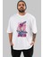 Denjı And Makıma Anime Ön Baskılı Beyaz Oversize T-Shirt Erkek Kadın 1