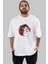 Dragon Ball Anime Ön Baskılı Beyaz Oversize T-Shirt Erkek Kadın 1