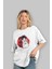 Dragon Ball Anime Ön Baskılı Beyaz Oversize T-Shirt Erkek Kadın 4