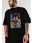 Dragonball Vegetahakaishin Anime Ön Baskılı Siyah Oversize T-Shirt Erkek Kadın 3