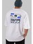 The Empire Culture Japan Arka Baskılı Beyaz Oversize T-Shirt Erkek Kadın Bisiklet Yaka 4