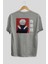 Toge Inumaki Anime Arka Baskılı Gri Oversize T-Shirt %100 Pamuk Erkek Kadın 2
