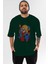 Dragon Ball Z Anime Ön Baskılı Zümrüt Yeşili Oversize T-Shirt Erkek Kadın 1