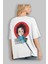 Tanjıro Kamado Anime Arka Baskılı Beyaz Oversize T-Shirt Pamuk Erkek Kadın 3