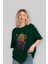 Dragon Ball Z Anime Ön Baskılı Zümrüt Yeşili Oversize T-Shirt Erkek Kadın 4