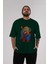 Dragon Ball Z Anime Ön Baskılı Zümrüt Yeşili Oversize T-Shirt Erkek Kadın 5