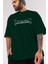 Ya Solarsa Güllerim Sensiz Ön Baskılı Zümrüt Yeşili Oversize T-Shirt Erkek Kadın Bisiklet Yaka 3