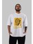 Freedom Is Not Free Ön Baskılı Beyaz Oversize T-Shirt Erkek Kadın Bisiklet Yaka 5