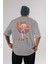 Alice Cartelet 15 Anime Arka Baskılı Gri Oversize T-Shirt %100 Pamuk Erkek Kadın 1