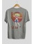 Alice Cartelet 15 Anime Arka Baskılı Gri Oversize T-Shirt %100 Pamuk Erkek Kadın 2